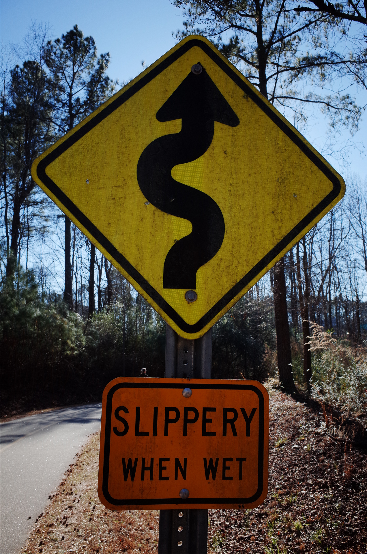 Slippery When Wet sign