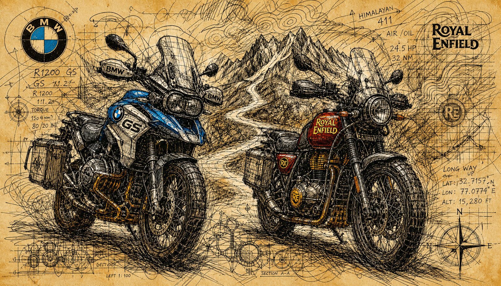 Royal Enfield Himalayan 450 vs BMW F450 GS: The Middleweight ADV Showdown