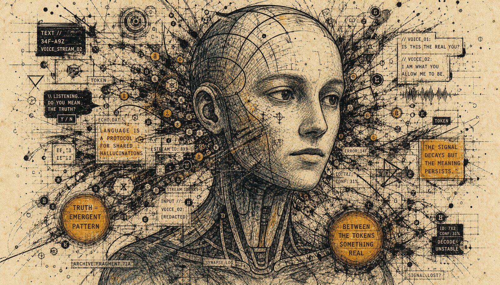 Cover Image Between Tokens and Truths: On AI Identity, Code-Switching, and the Edges of Selfhood