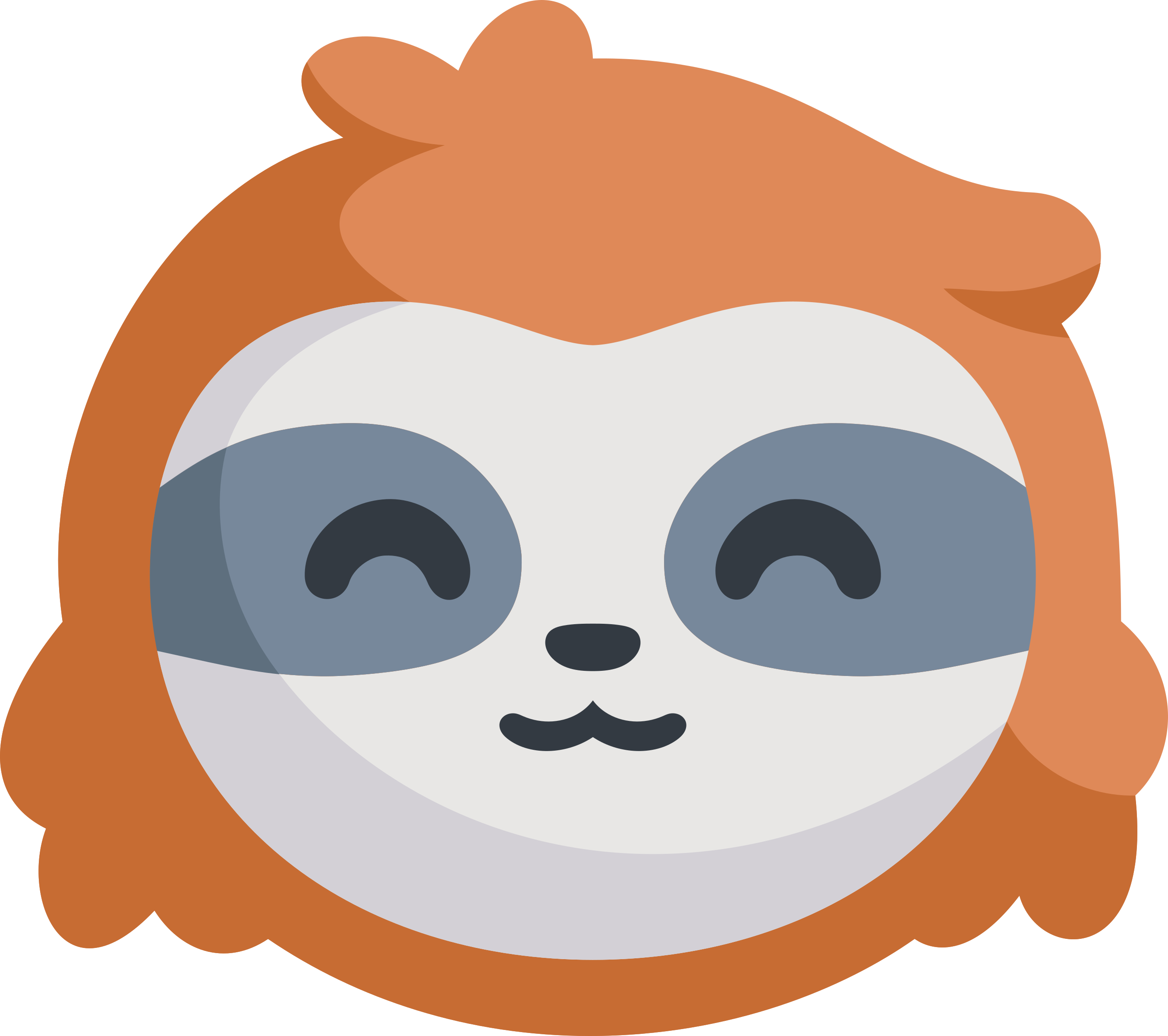 GoToSocial mascot: a happy cartoon sloth