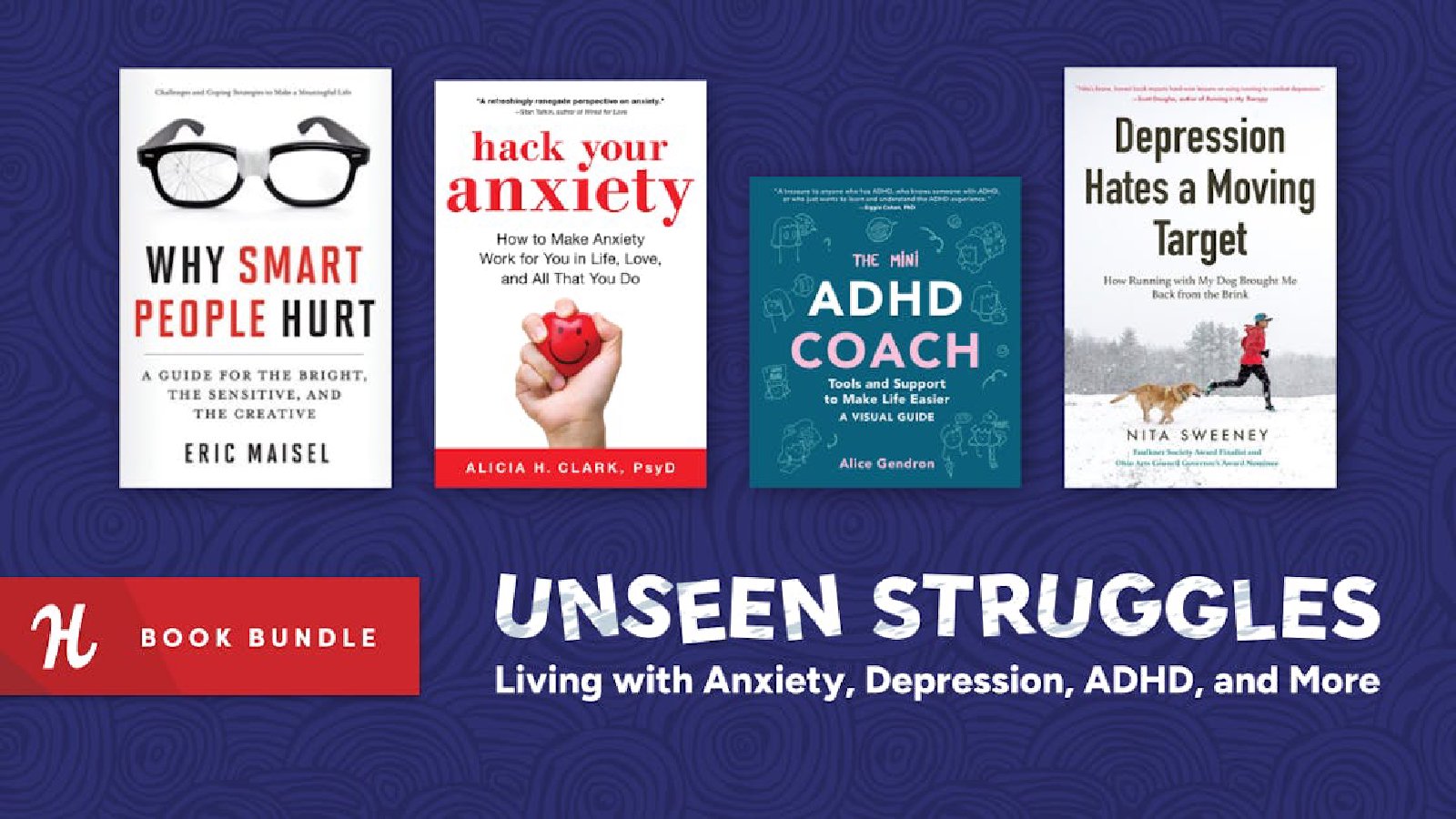 Cover Image Humble Book Bundle: Unseen Struggles: Living with Anxiety, Depression, ADHD, and More